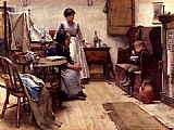 Walter Langley The Orphan painting